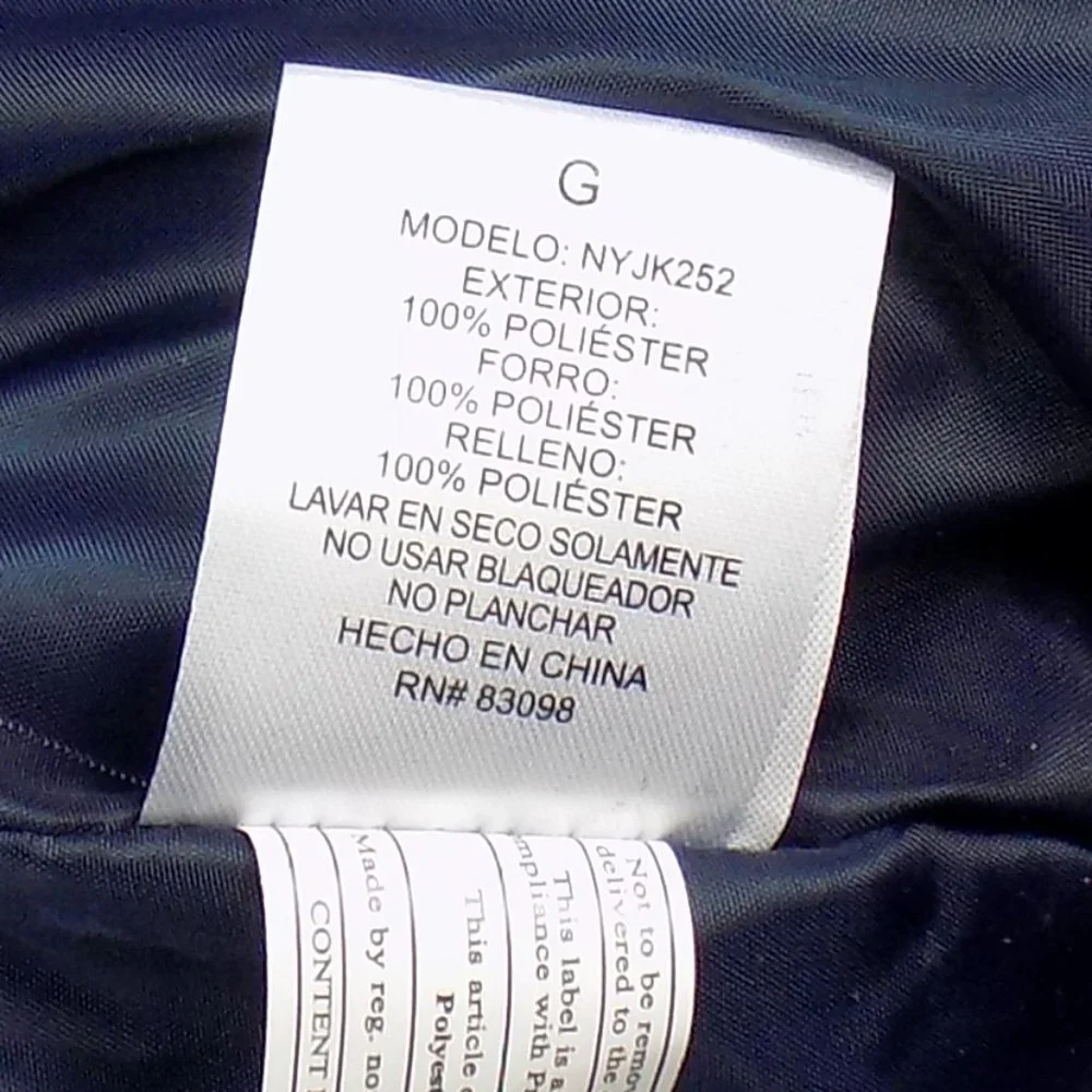 Ci Sono Womens Zip Front Puffer Coat 2-Tone Blue/Red NWT Multiple Sizes Avail - Picture 10 of 11